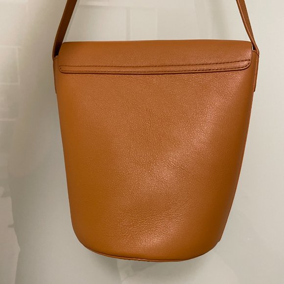 Loeffler Randall Tan crossbody bucket leather bag - Picture 2 of 9